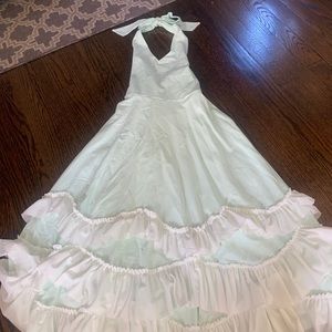 Beautiful mint green halter dress